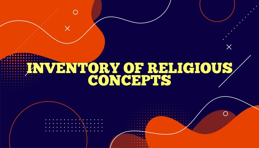 inventory of religious concepts