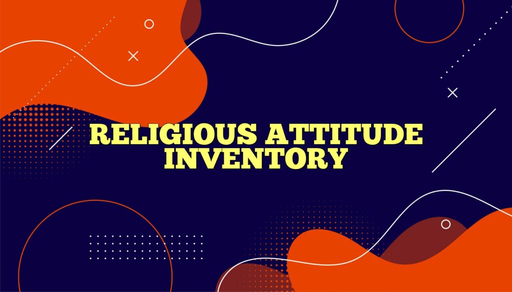religious attitude inventory