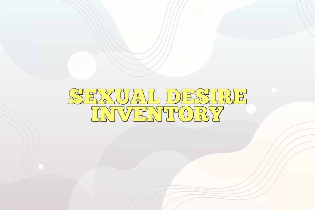 sexual desire inventory