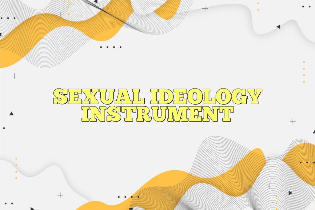 sexual ideology instrument