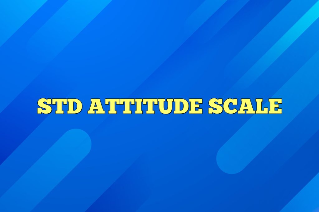 std attitude scale