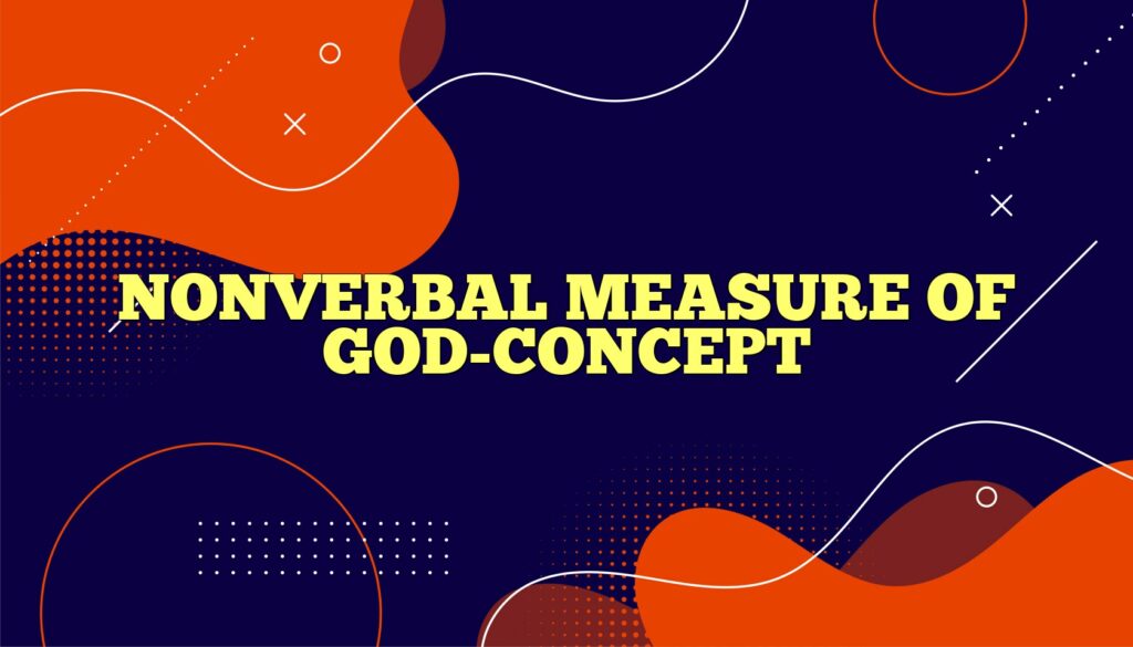 nonverbal measure of god concept
