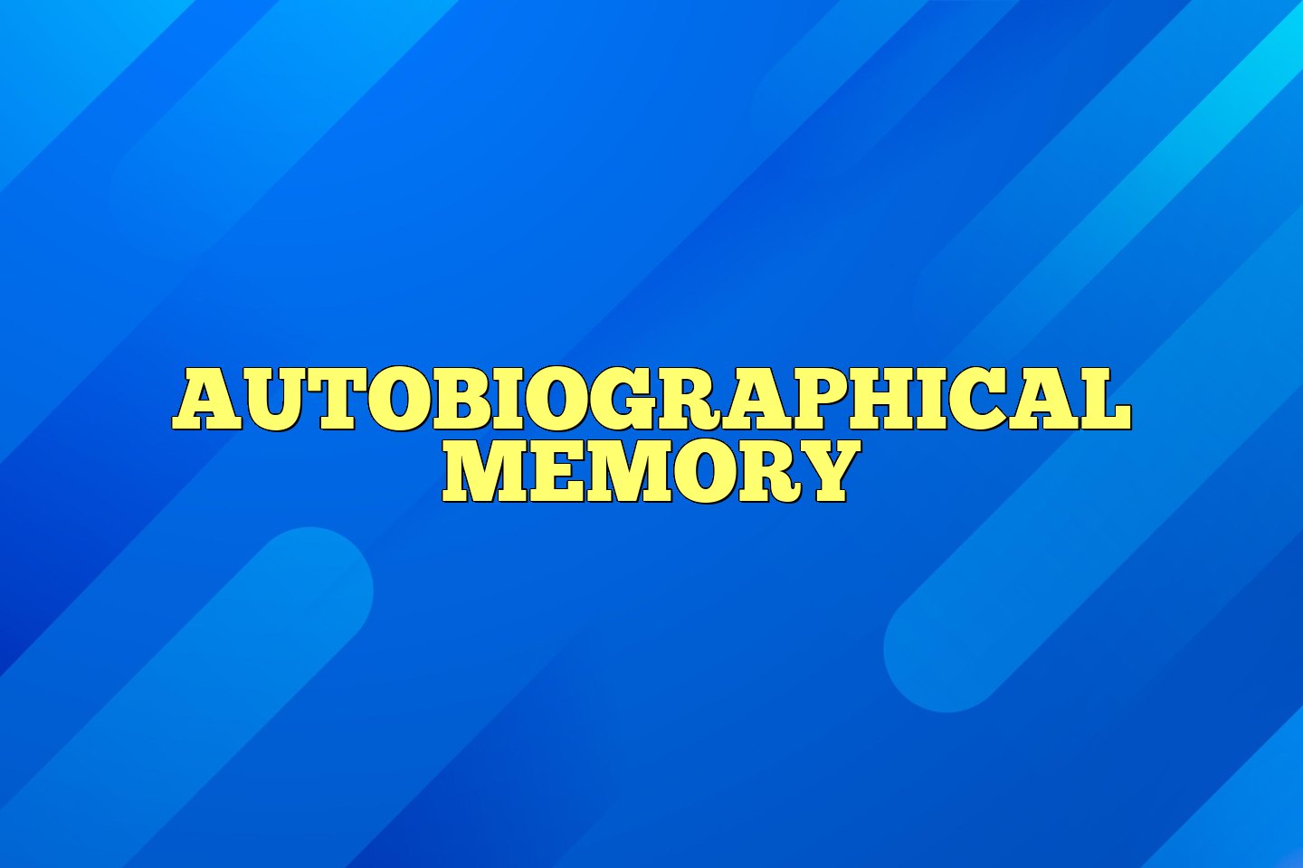 autobiographical memory research studies