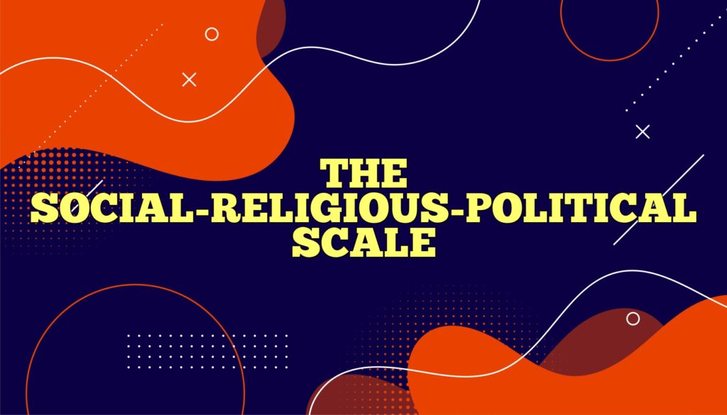 the social religious political scale