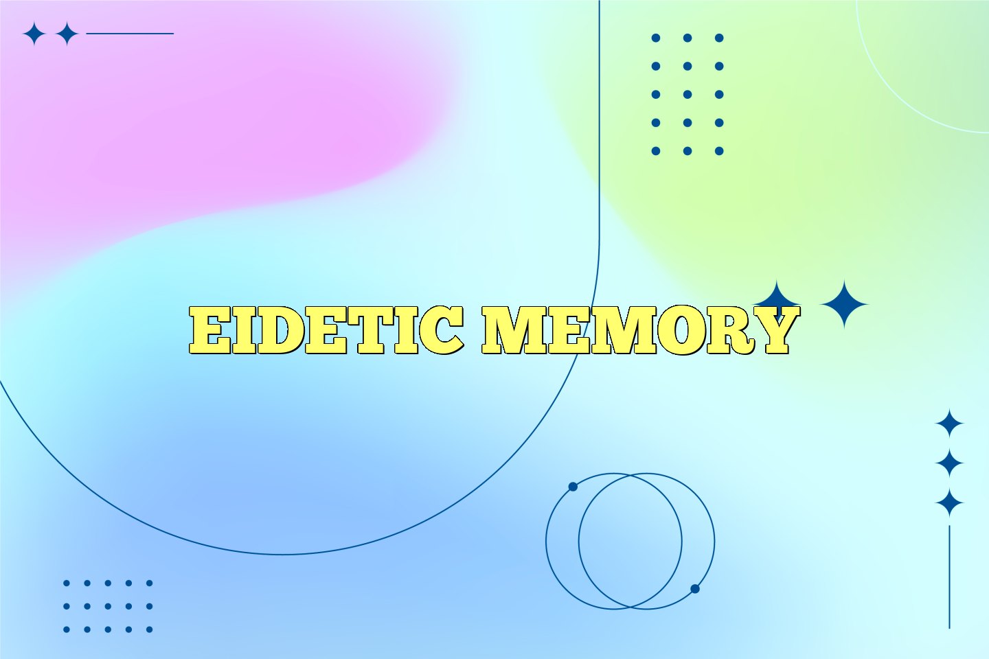 photographic memory vs eidetic