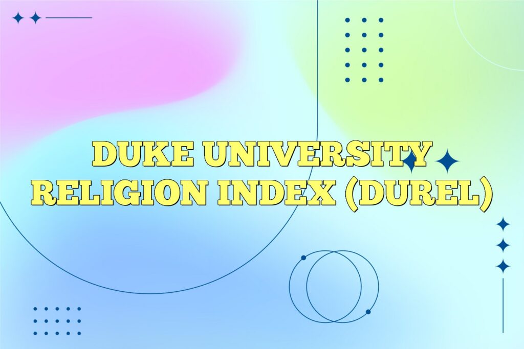 duke university religion index durel