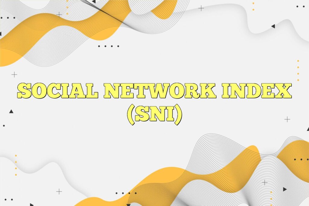 social network index sni