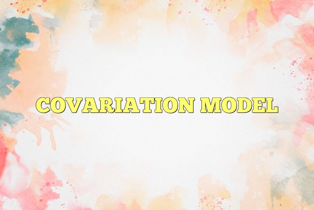 covariation model