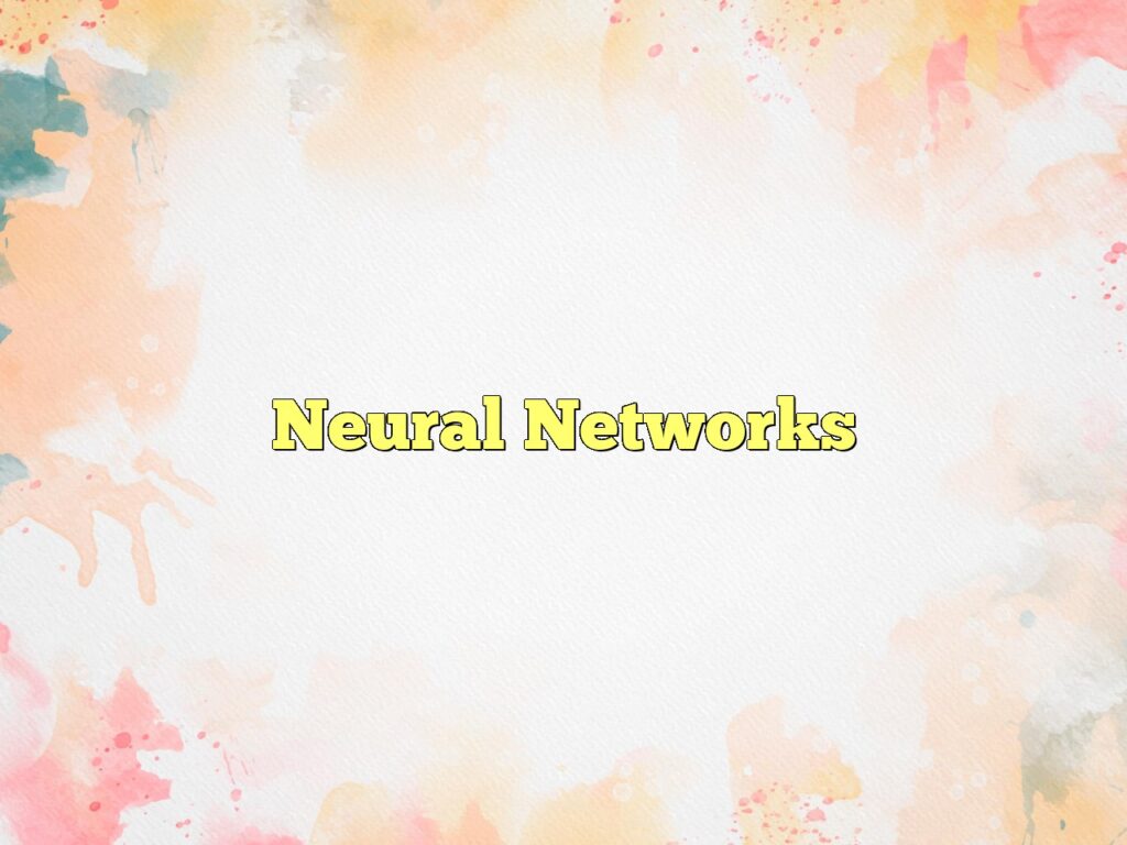 Neural Network Psychology Simple Definition
