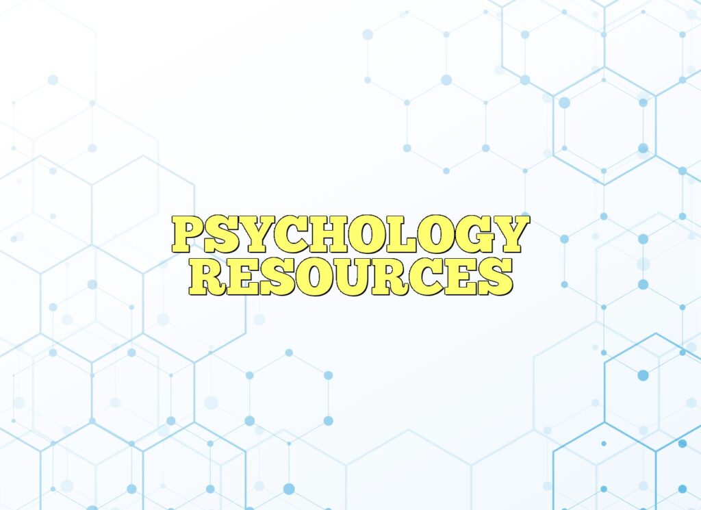 psychology resources