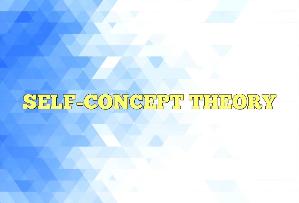 self concept theory