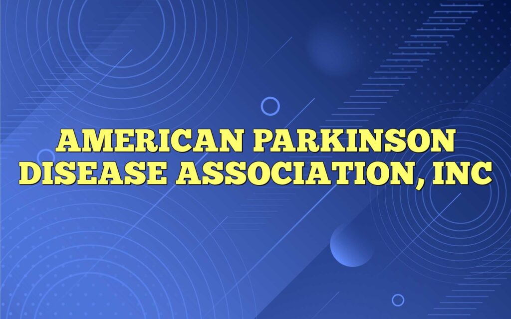american parkinson disease association inc