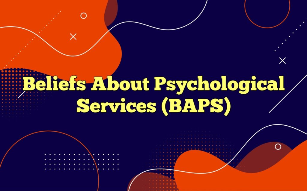 beliefs about psychological services baps