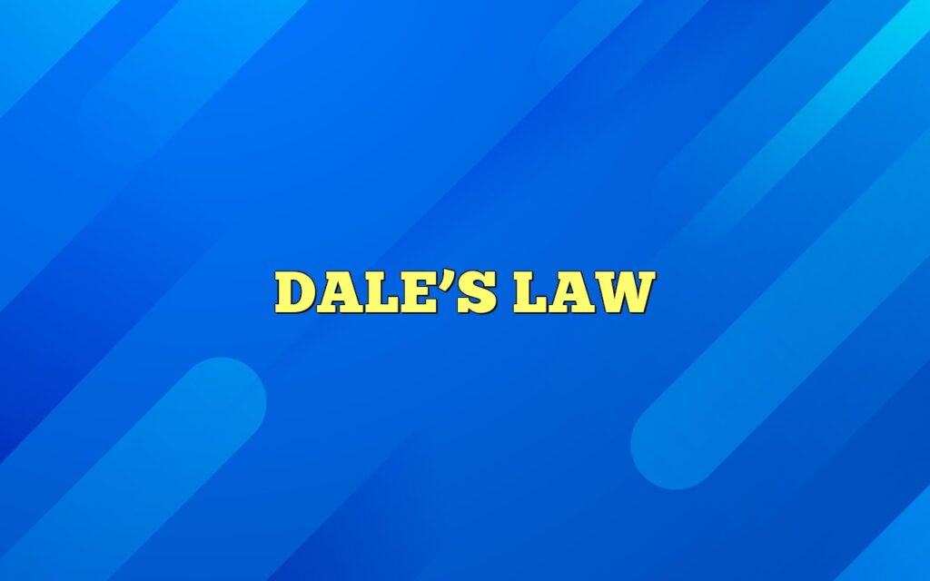 dales law