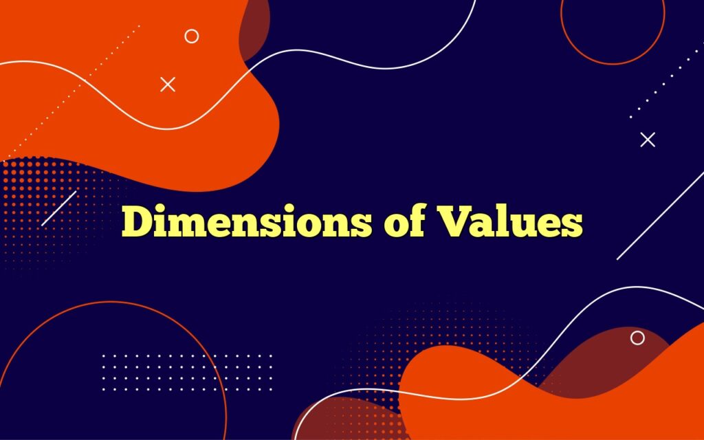 dimensions of values1