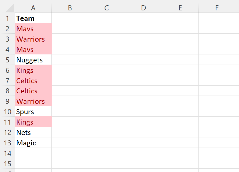 Excel find duplicate values without deleting them