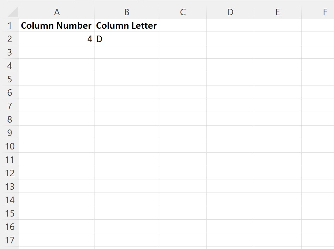 VBA convert column number to letter