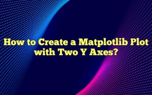 How To Create A Matplotlib Plot With Two Y Axes?