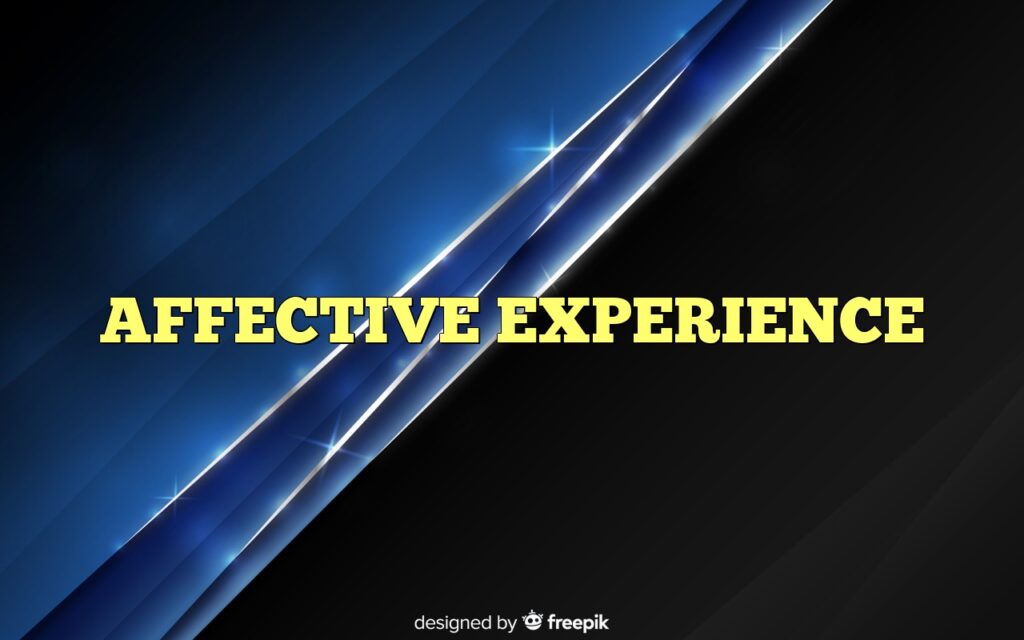 AFFECTIVE EXPERIENCE