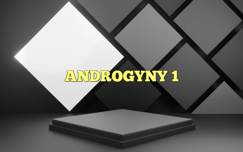 ANDROGYNY 1