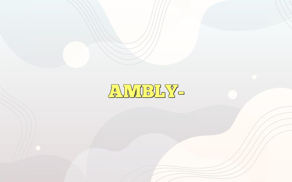 AMBLY-