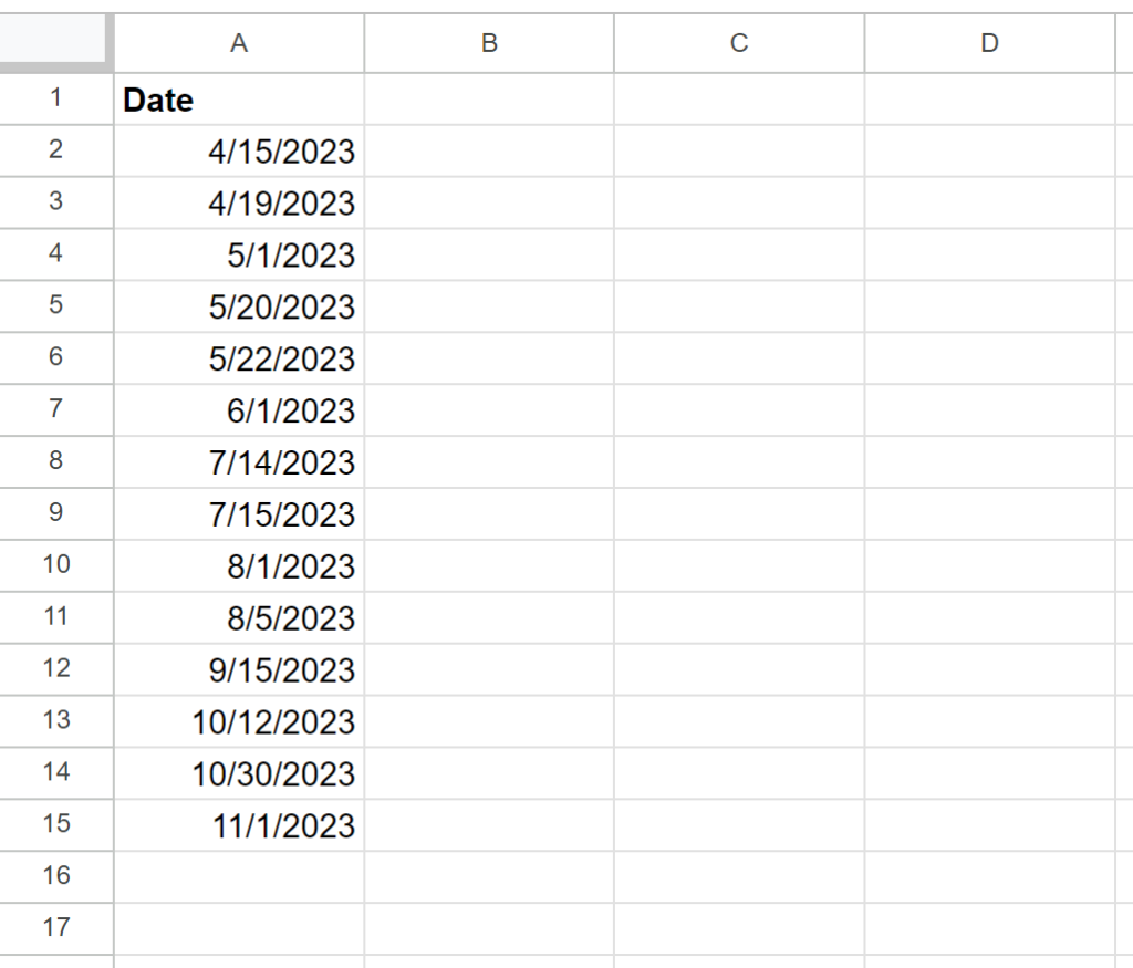 How do I find the closest date in Google Sheets? 2