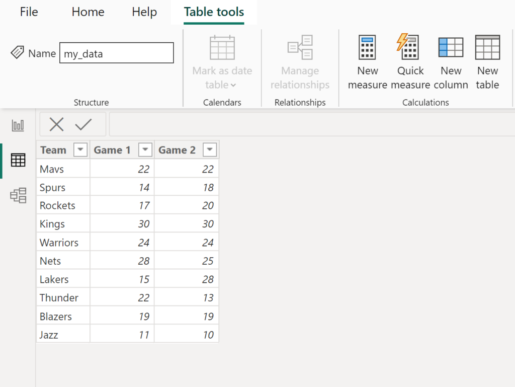 Can someone explain how to compare two columns in Power BI, using an example? 2