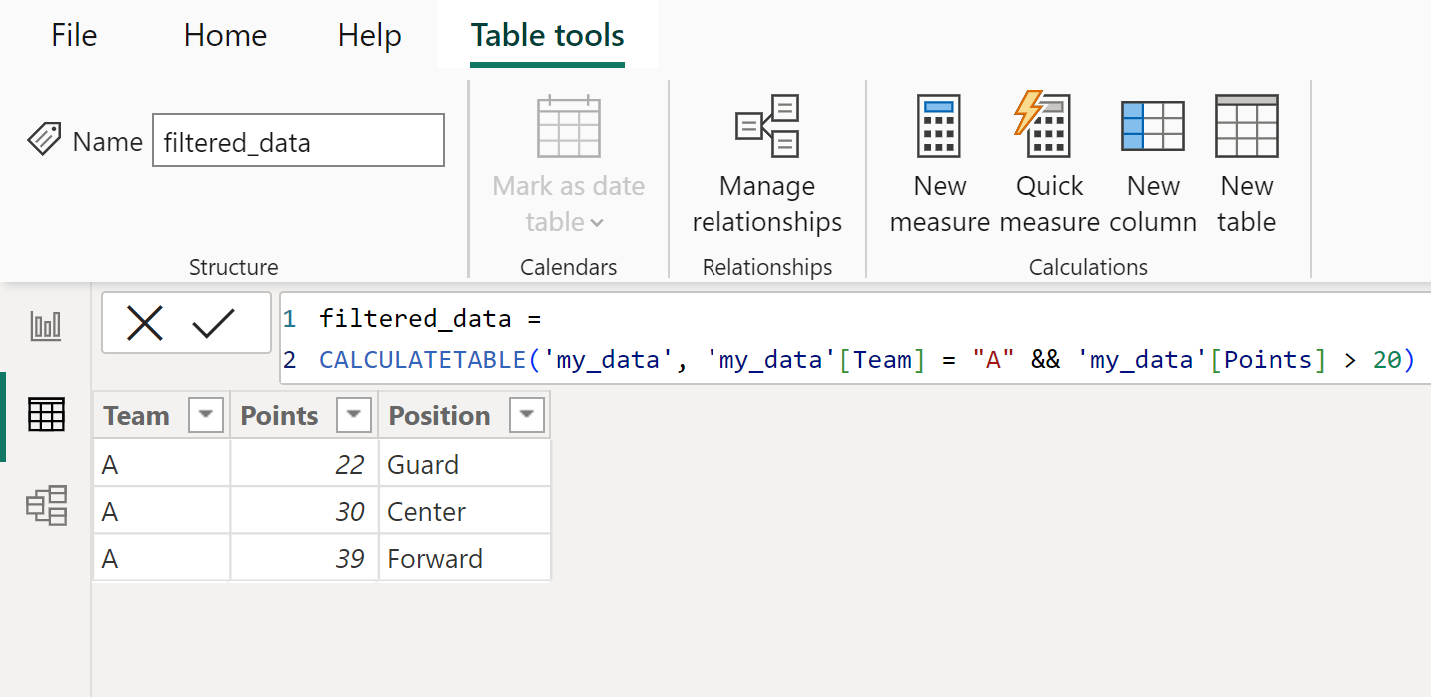 Power BI select rows based on multiple conditions