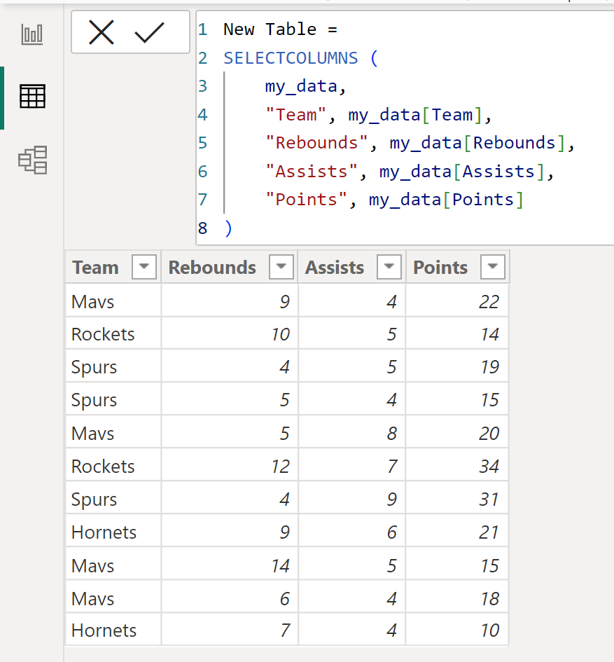 ordercol2 Power BI change order of columns