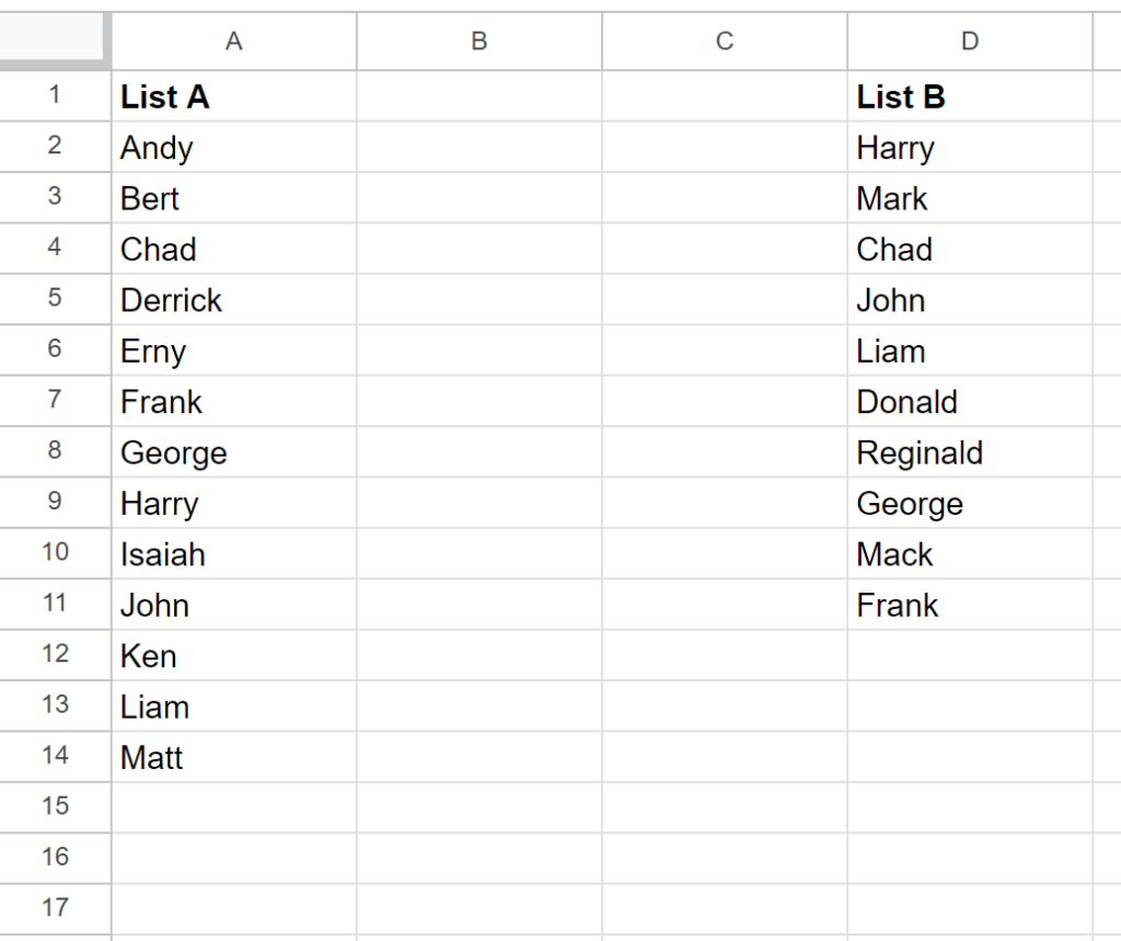 Does Google Sheets allow you to search for a value in a list and return a yes or no answer? 2