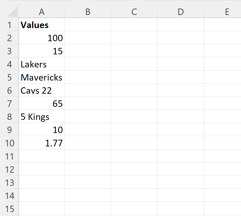 How do I use Excel to return a value if a cell contains a number? 2