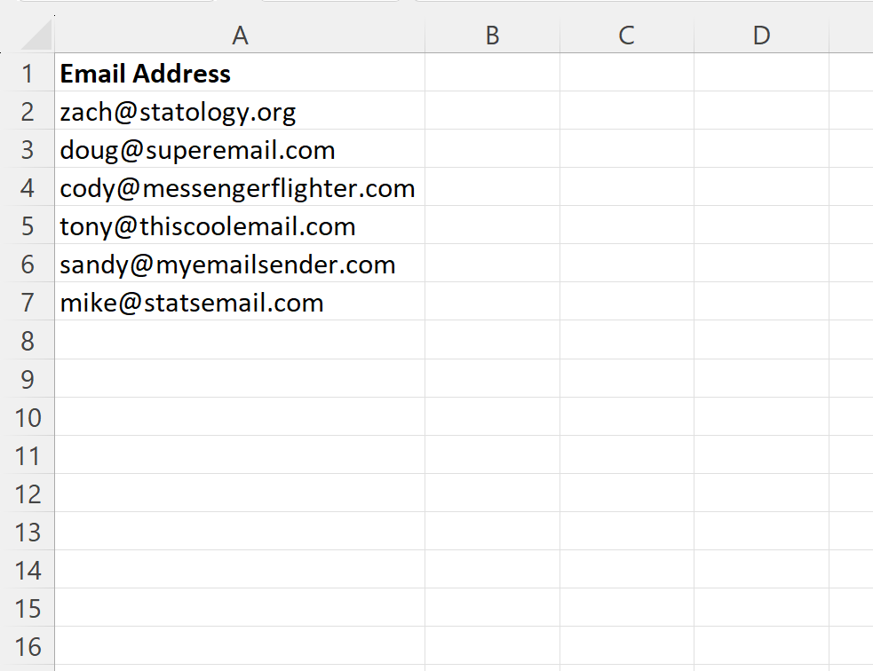 How can I extract the domain from an email address in Excel? 2