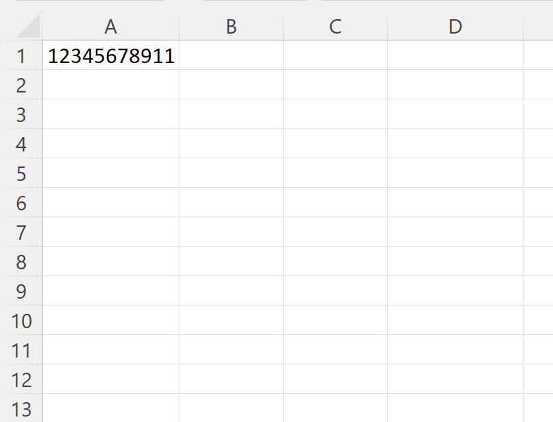 How can I prevent Excel from automatically formatting numbers with E+11-? 2