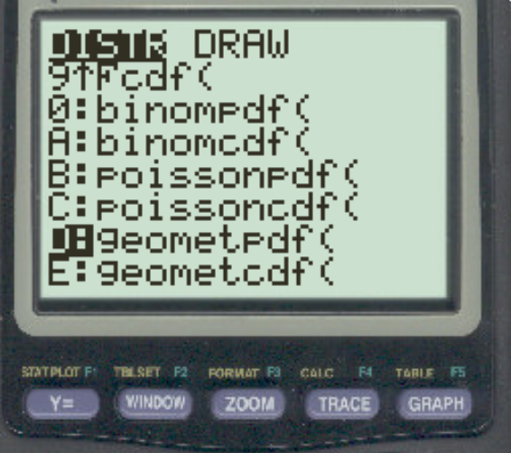 How can I use the geometpdf() and geometcdf() functions on my TI-84 calculator? 2
