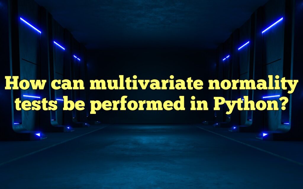 How can multivariate normality tests be performed in Python?