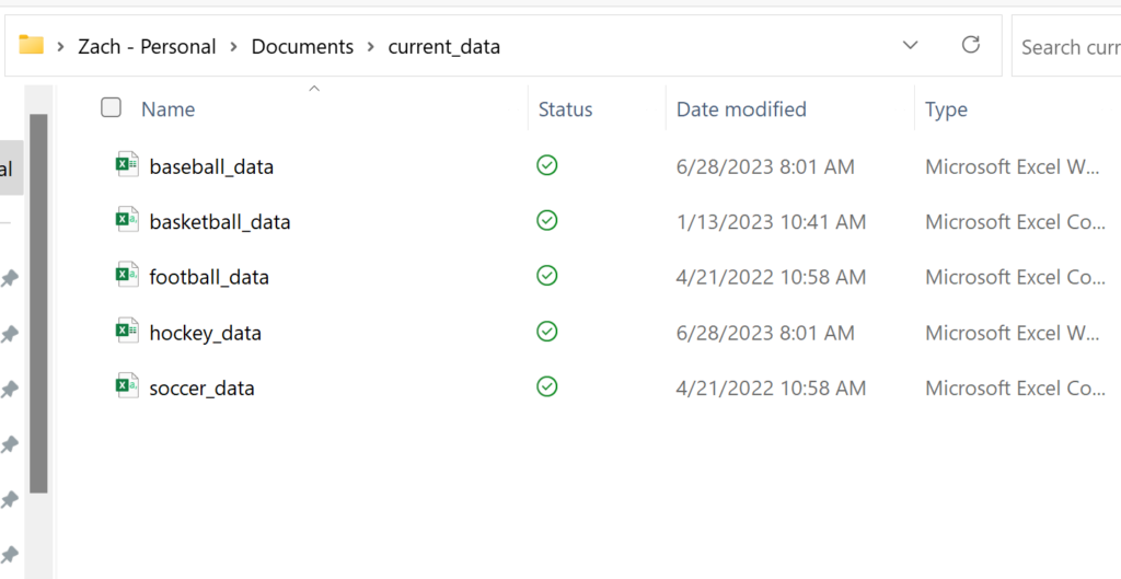 How can I list the files in a folder using VBA? 2