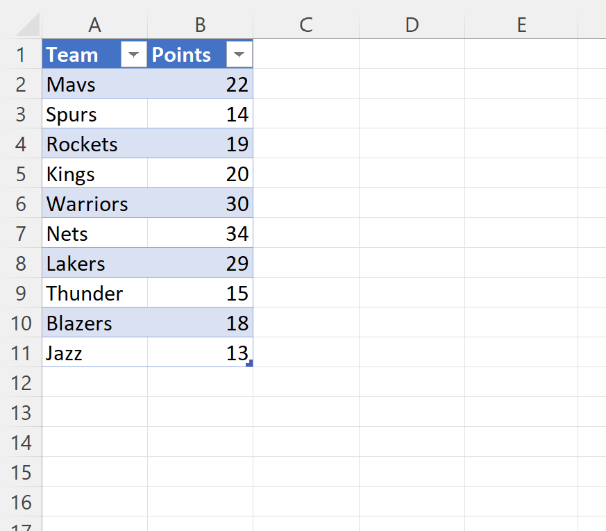 How do I lock a table reference in Excel? Can you provide an example? 2