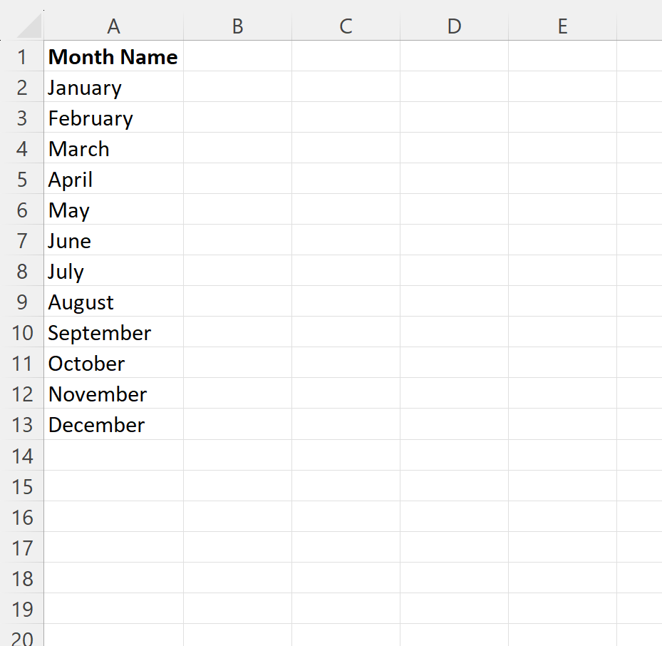 How can I convert a month name to its corresponding number in Excel? 2