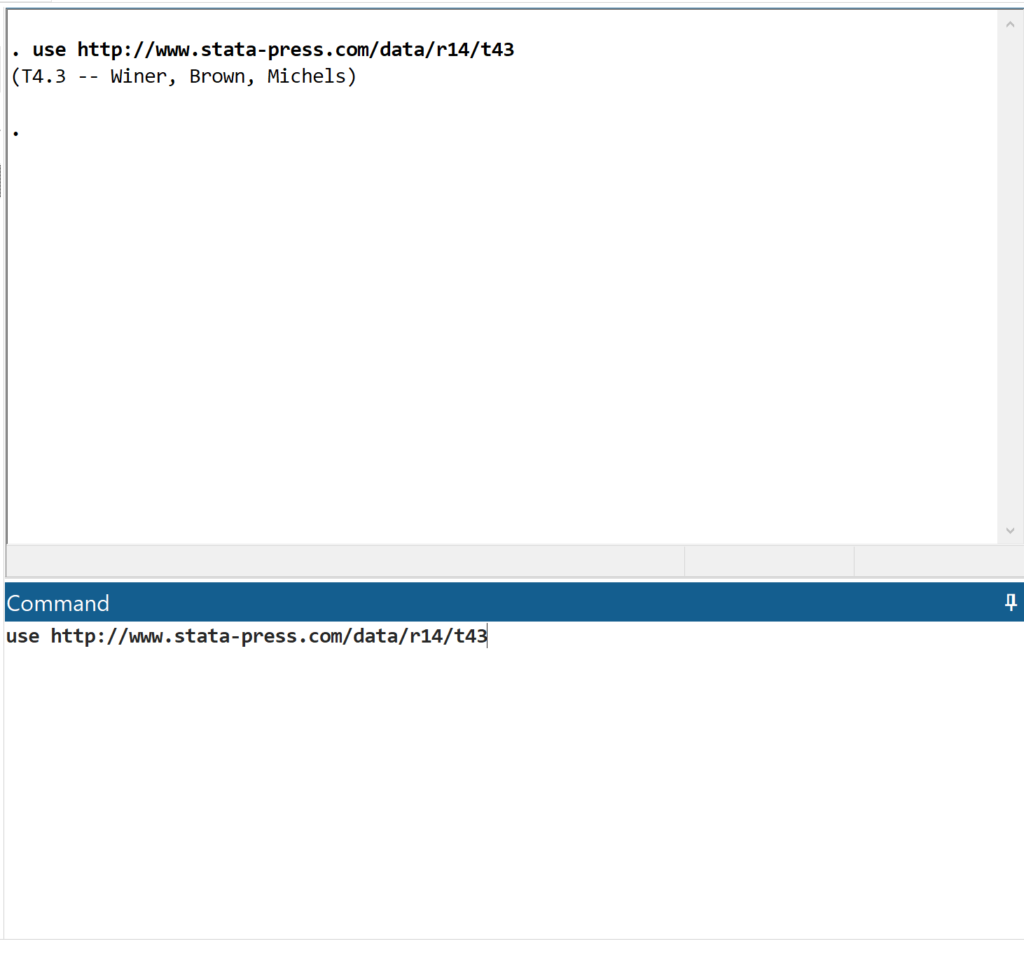 How do you perform a repeated measures ANOVA in Stata? 2