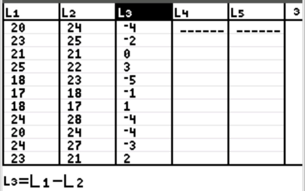 How do I perform a paired samples t-test on a TI-84 calculator? 2
