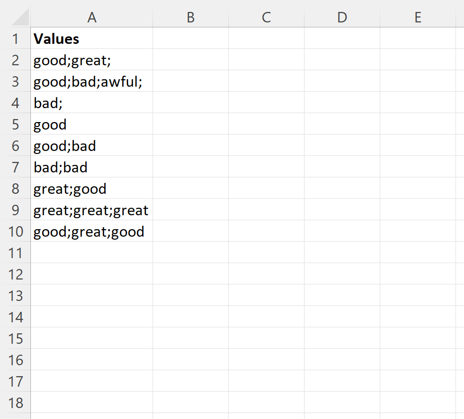 How can I remove semicolons from cells in Excel? 2
