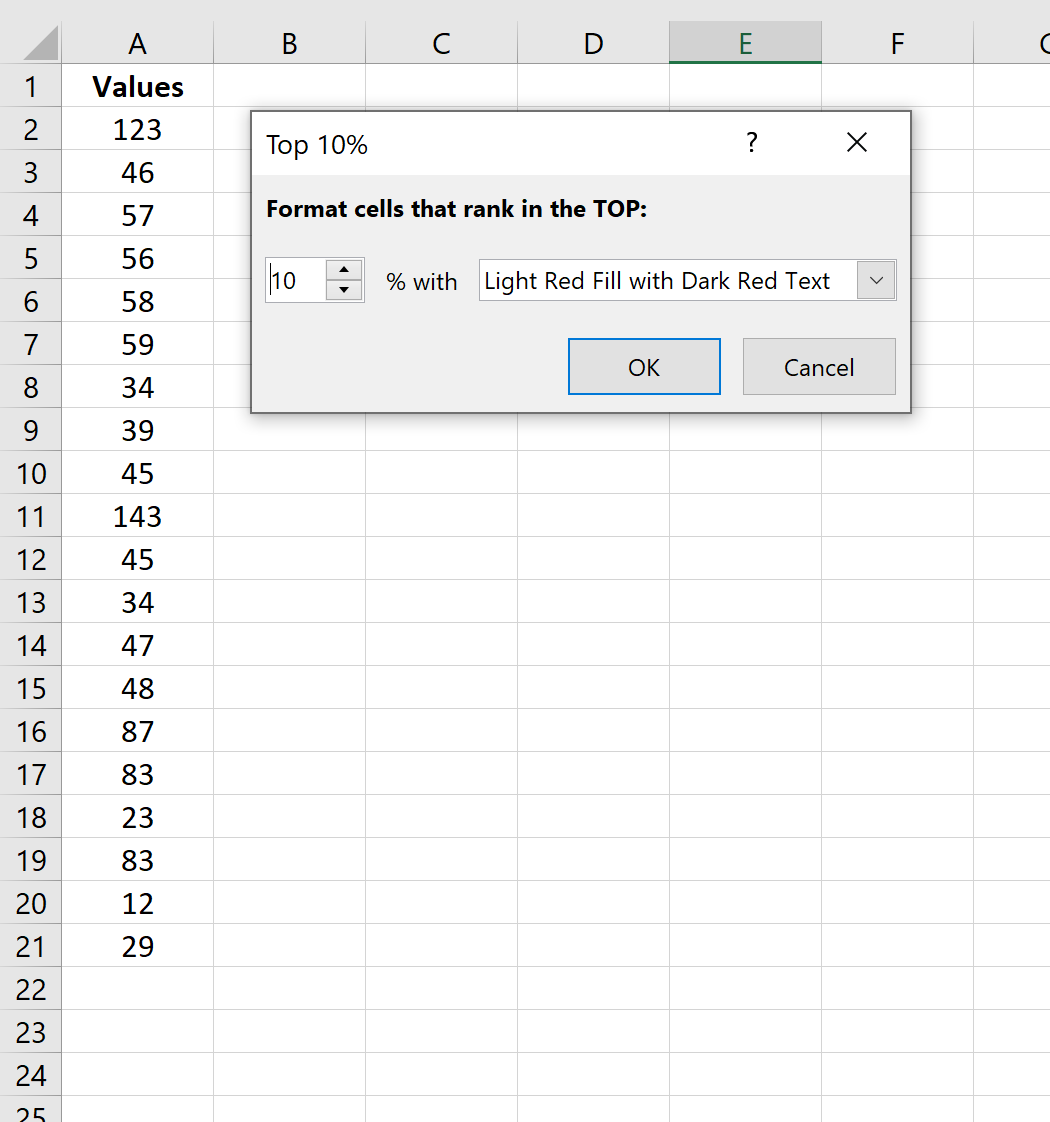 top10_3 Top 10 percent in Excel