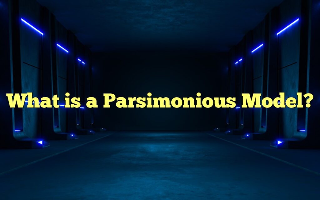 What is a Parsimonious Model?