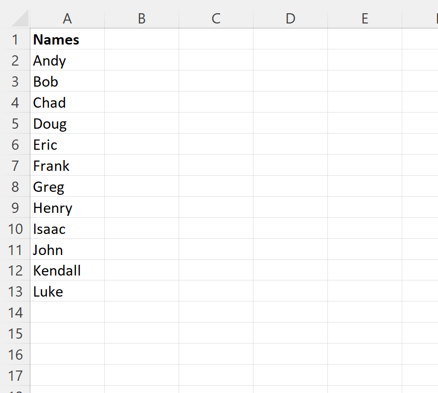 How can I randomly select a winner in Excel? 2