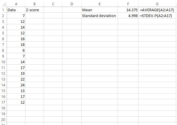 z_score_excel2-1 Z score calculation in Excel