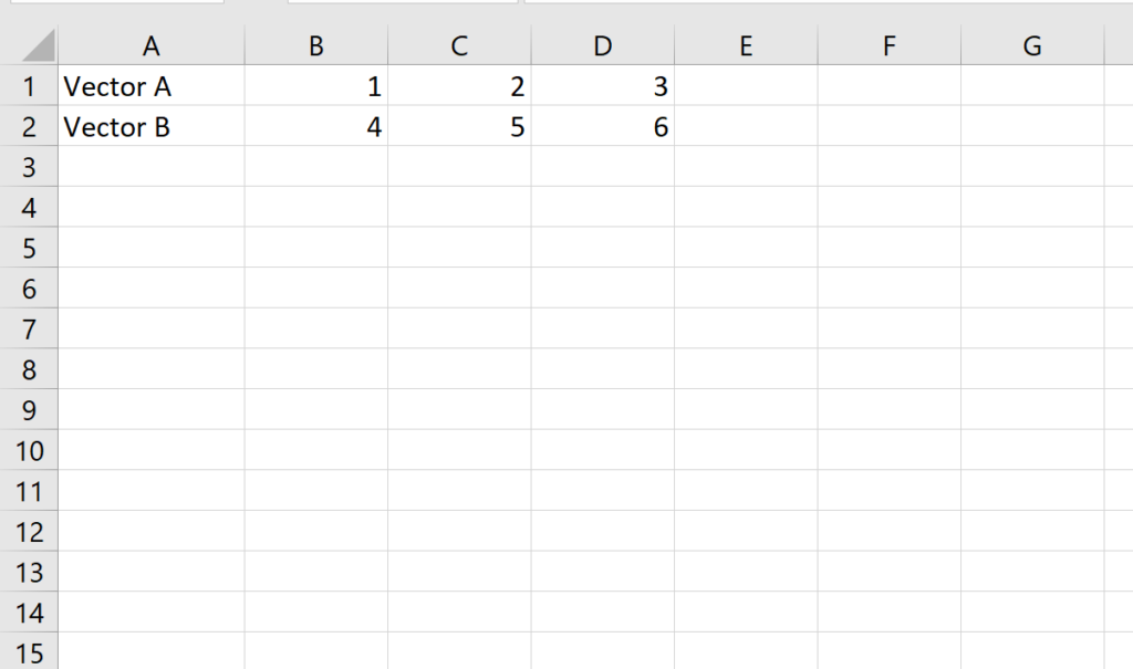 How can I calculate a cross product in Excel? 2
