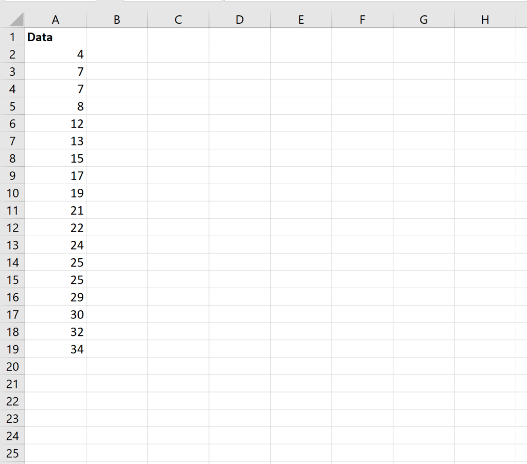 What is the process for finding the mean, median, and mode in Excel? 2