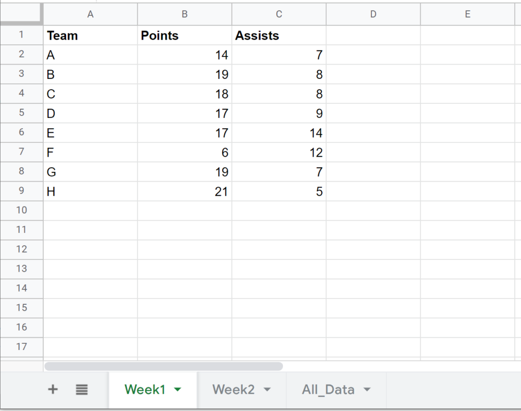 How can I query from multiple sheets in Google Sheets? 2