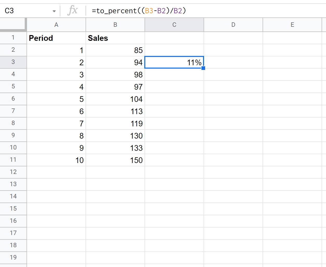 how-do-i-calculate-percent-change-in-google-sheets-with-examples