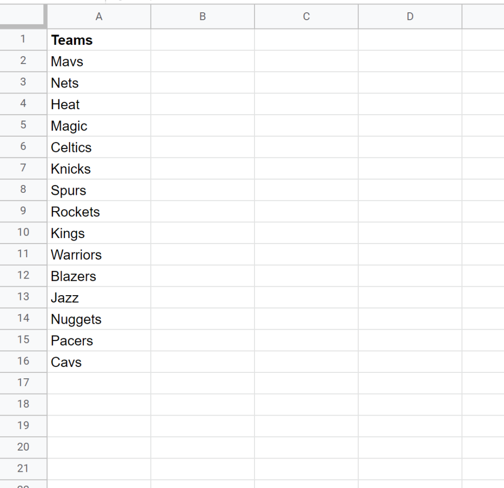 How do I randomize a list in Google Sheets? 2